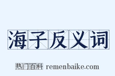 海子反义词是什么意思的图片